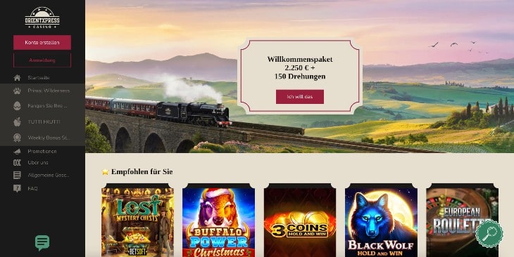 Orient Xpress Casino Seite