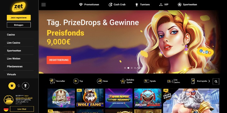 Zet Casino Seite
