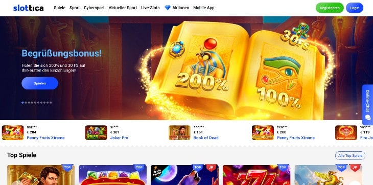 Slottica Casino Seite