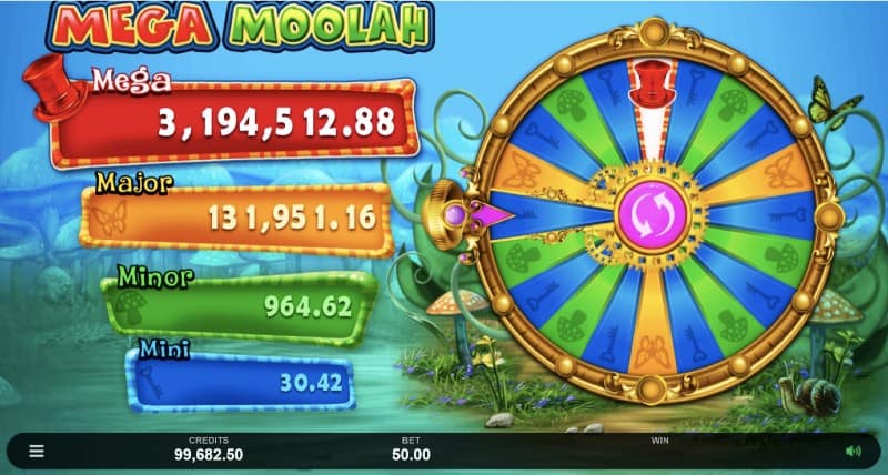 Absolootly Mad - Mega Moolah - Wheel