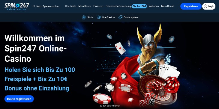 Spin247 Casino Seite