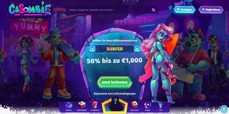 Casombie Casino Seite
