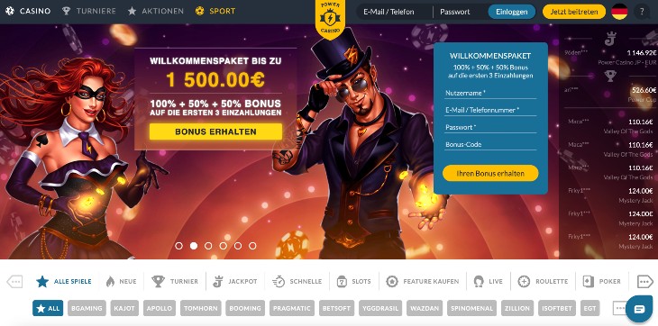 Power Casino Seite
