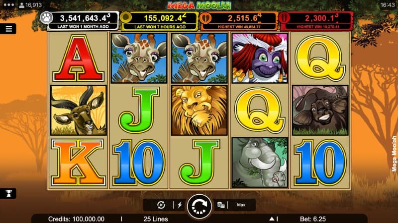 Mega Moolah Jackpot Slot