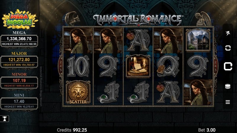 Immortal Romance Mega Moolah - Jackpot Slot