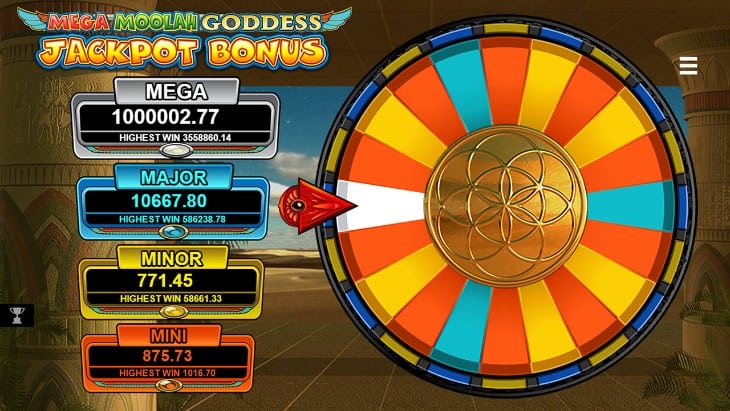 Mega Moolah Goddess - Jackpot Bonus