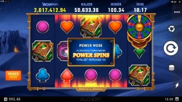 Power Spins Feature - Power Mode
