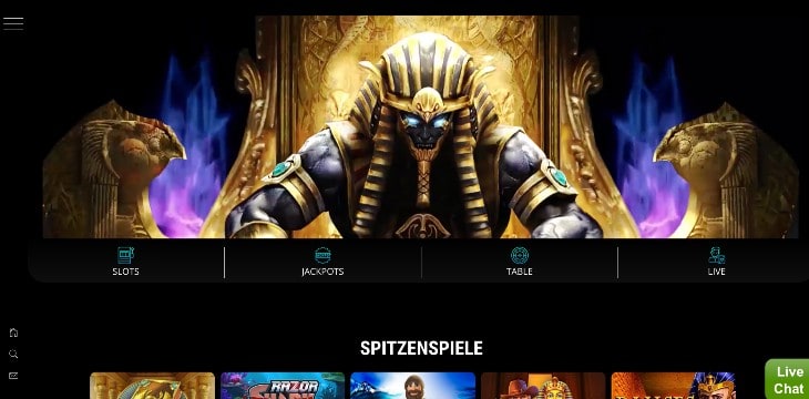 WildPharao Casino Seite