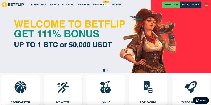 Betflip Casino Seite