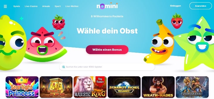 Nomini Casino Seite