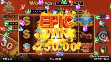 9 Blazing Diamonds WowPot - Epic Win