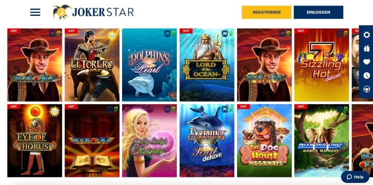 Jokerstar Casino Spiele