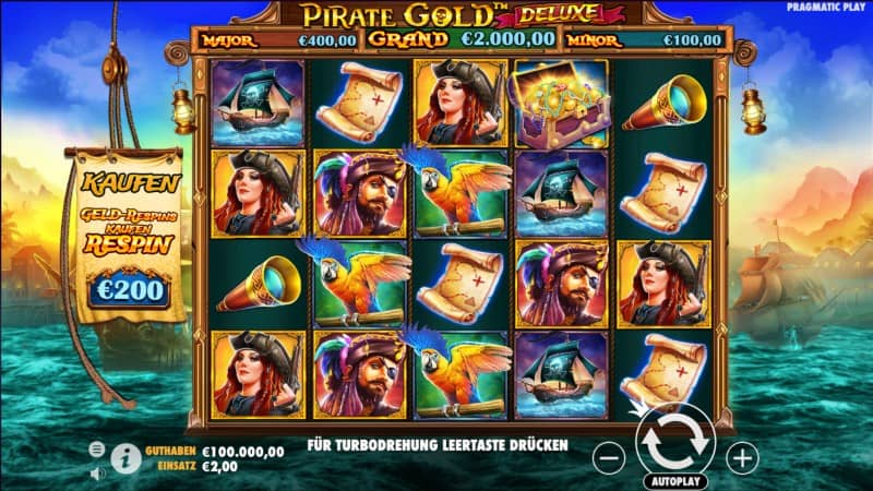 Pirate Gold Deluxe Jackpot Slot
