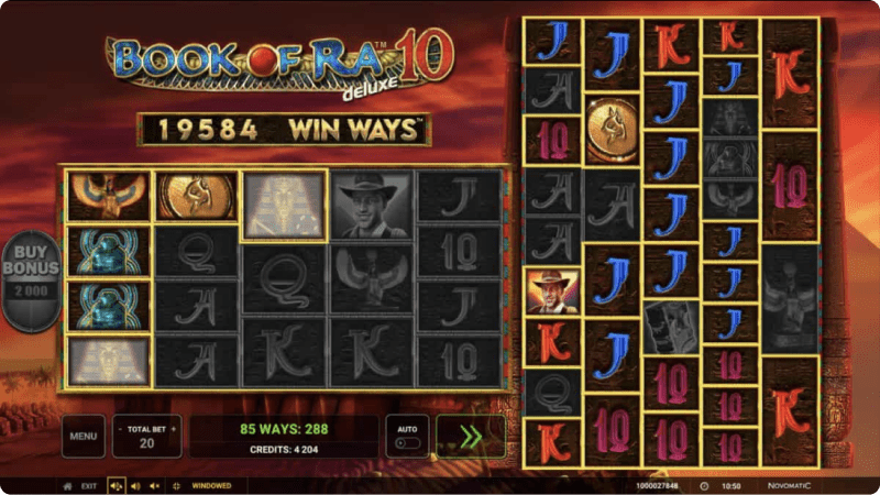 Book of Ra™ deluxe 10: Win Ways™ Buy Bonus