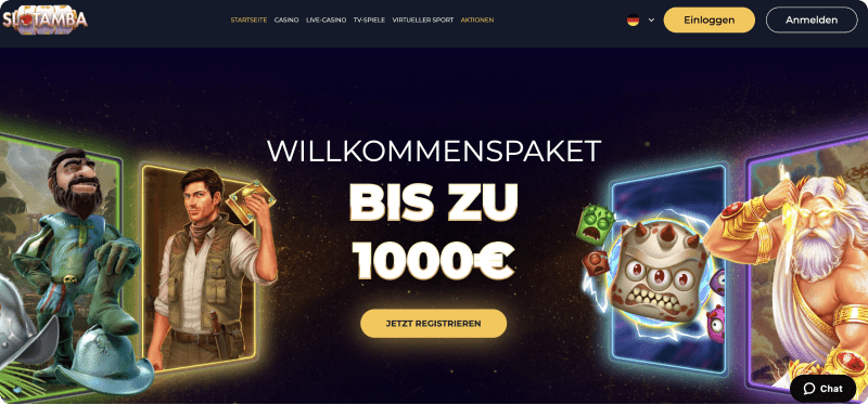 Slotamba Casino Seite