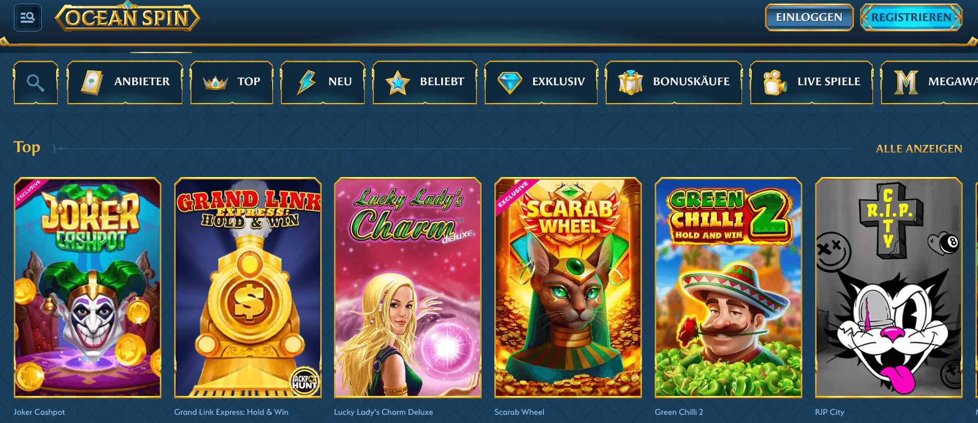 oceanspin casino